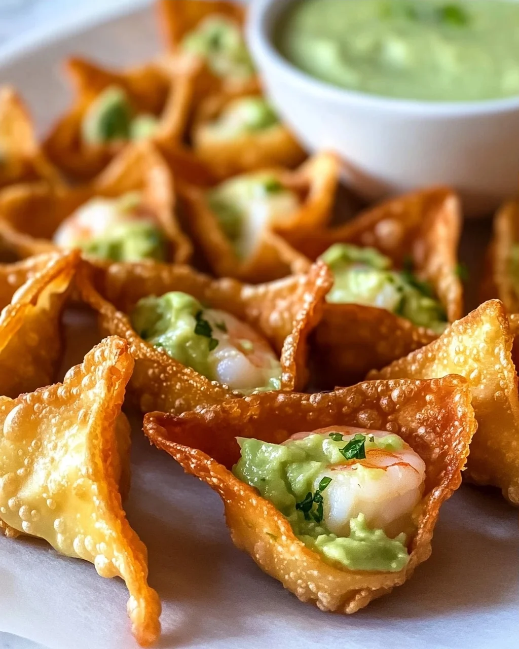 Avocado-Limetten Garnelen-Wraps