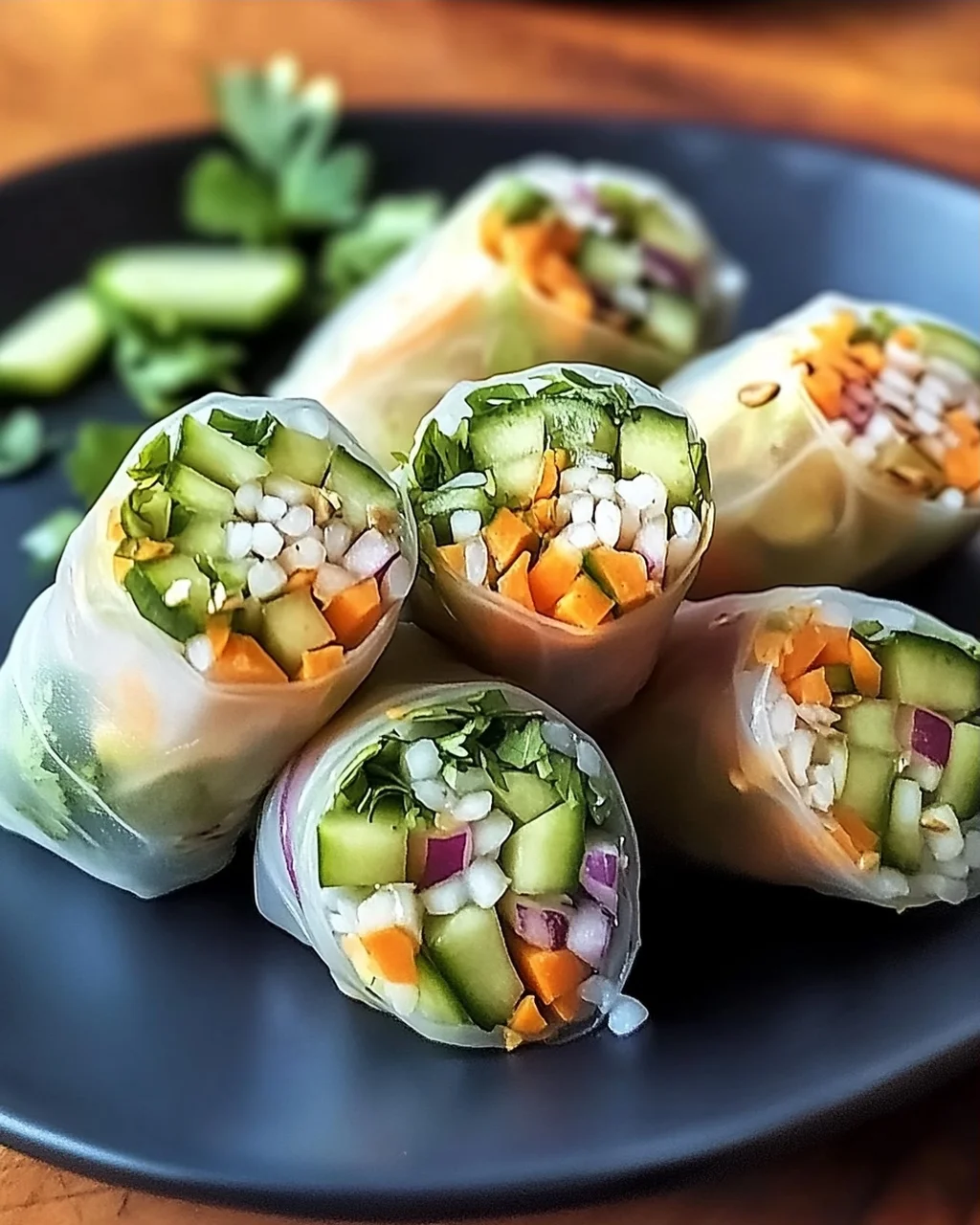 Avocado Shiitake Frühlingsrollen leicht gemacht