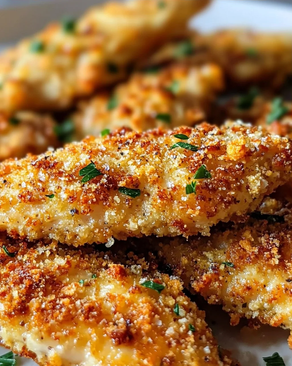 Blech Knuspriges Parmesan Knoblauch Hähnchen