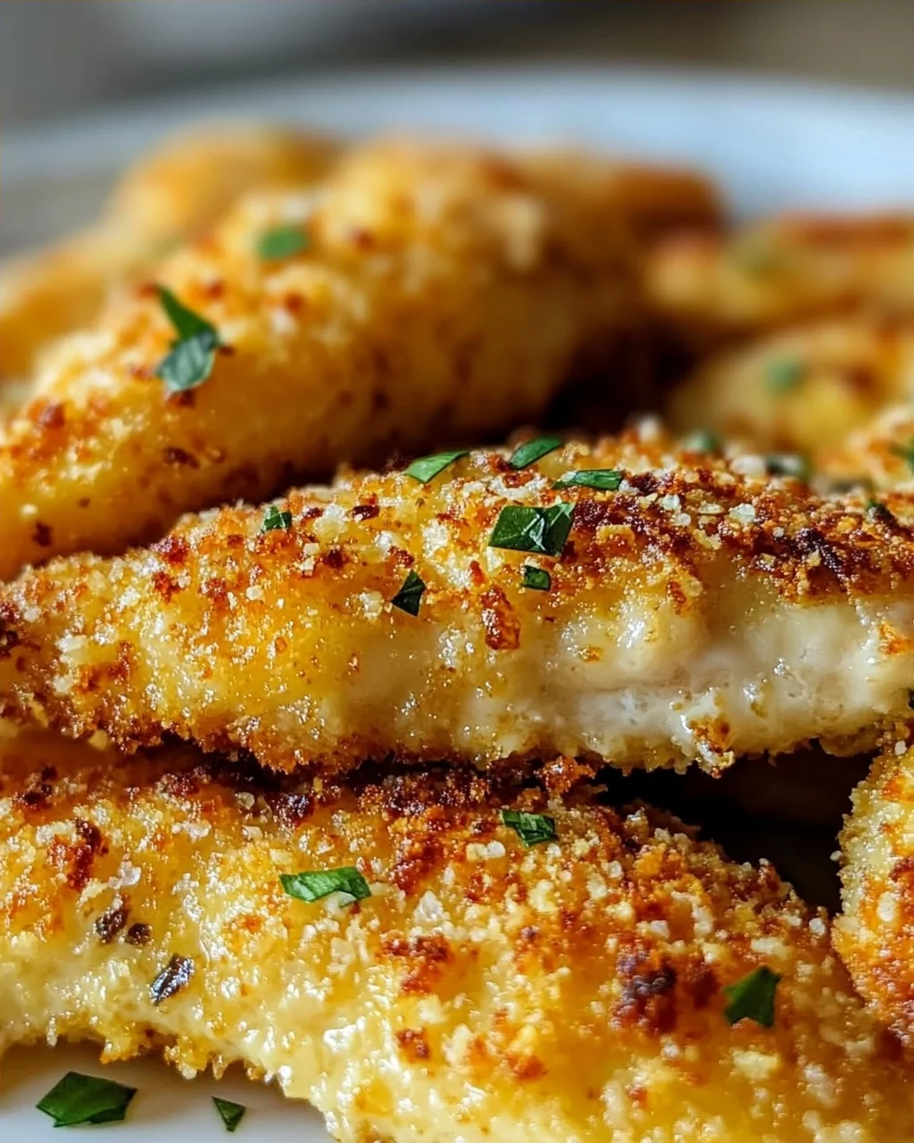 Blech Knuspriges Parmesan Knoblauch Hähnchen