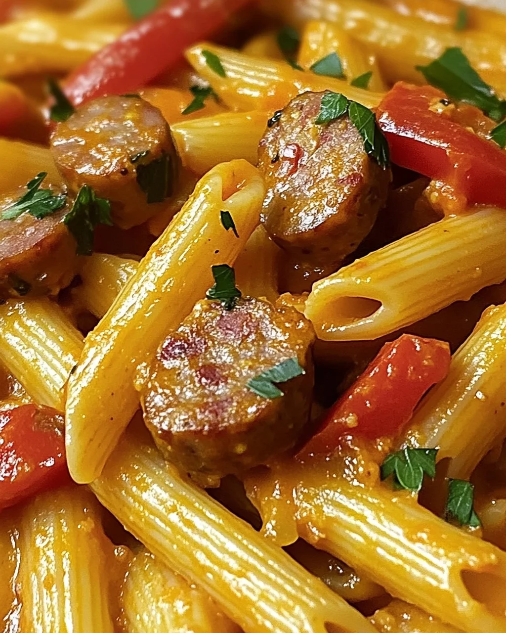 Cremige würzige Cajun-Wurst-Pasta für jeden Anlass