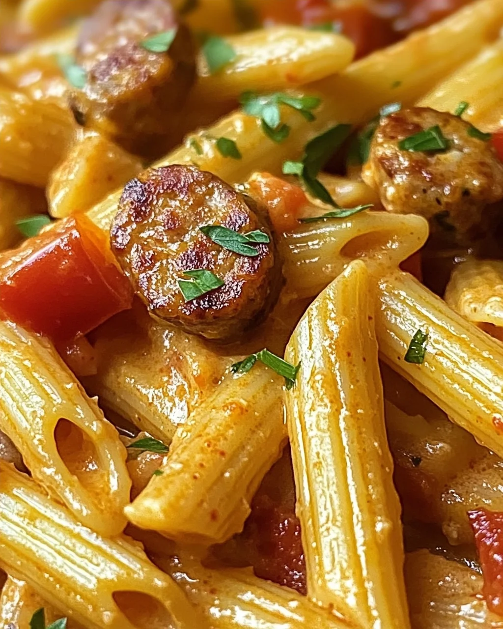 Cremige würzige Cajun-Wurst-Pasta für jeden Anlass