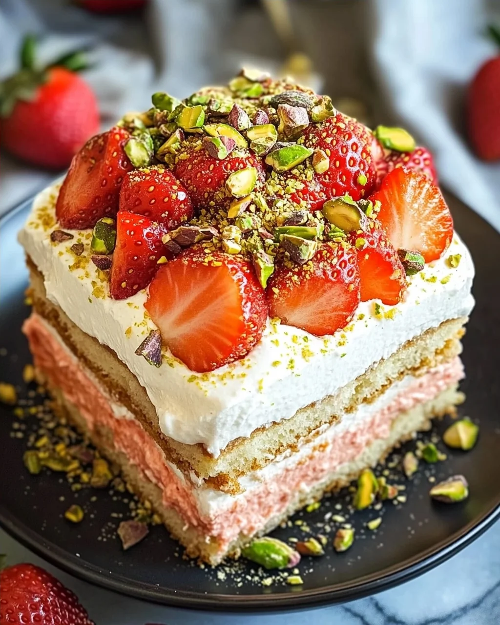 Das beste cremige Erdbeer-Tiramisu - lecker ohne Frisch-Ei