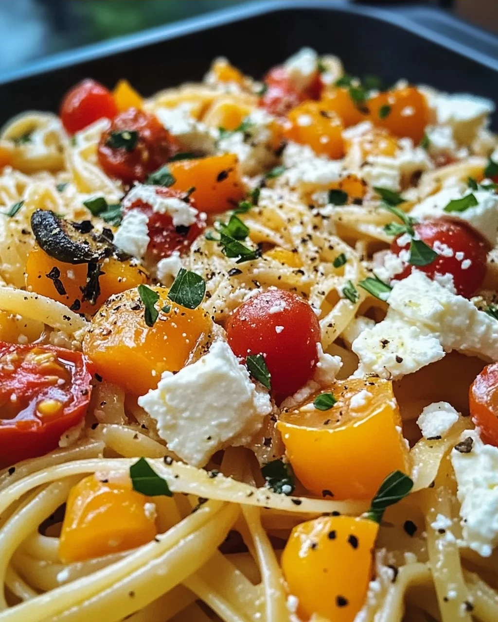 Delicious Pasta with Pumpkin and Feta – Simple Recipe!