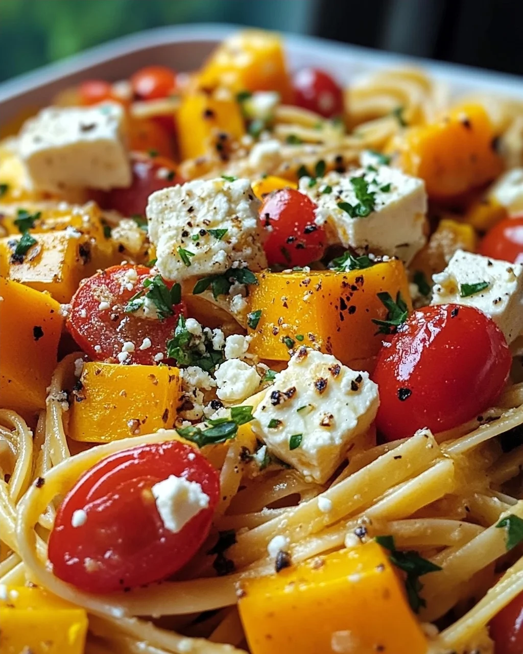Delicious Pasta with Pumpkin and Feta – Simple Recipe!