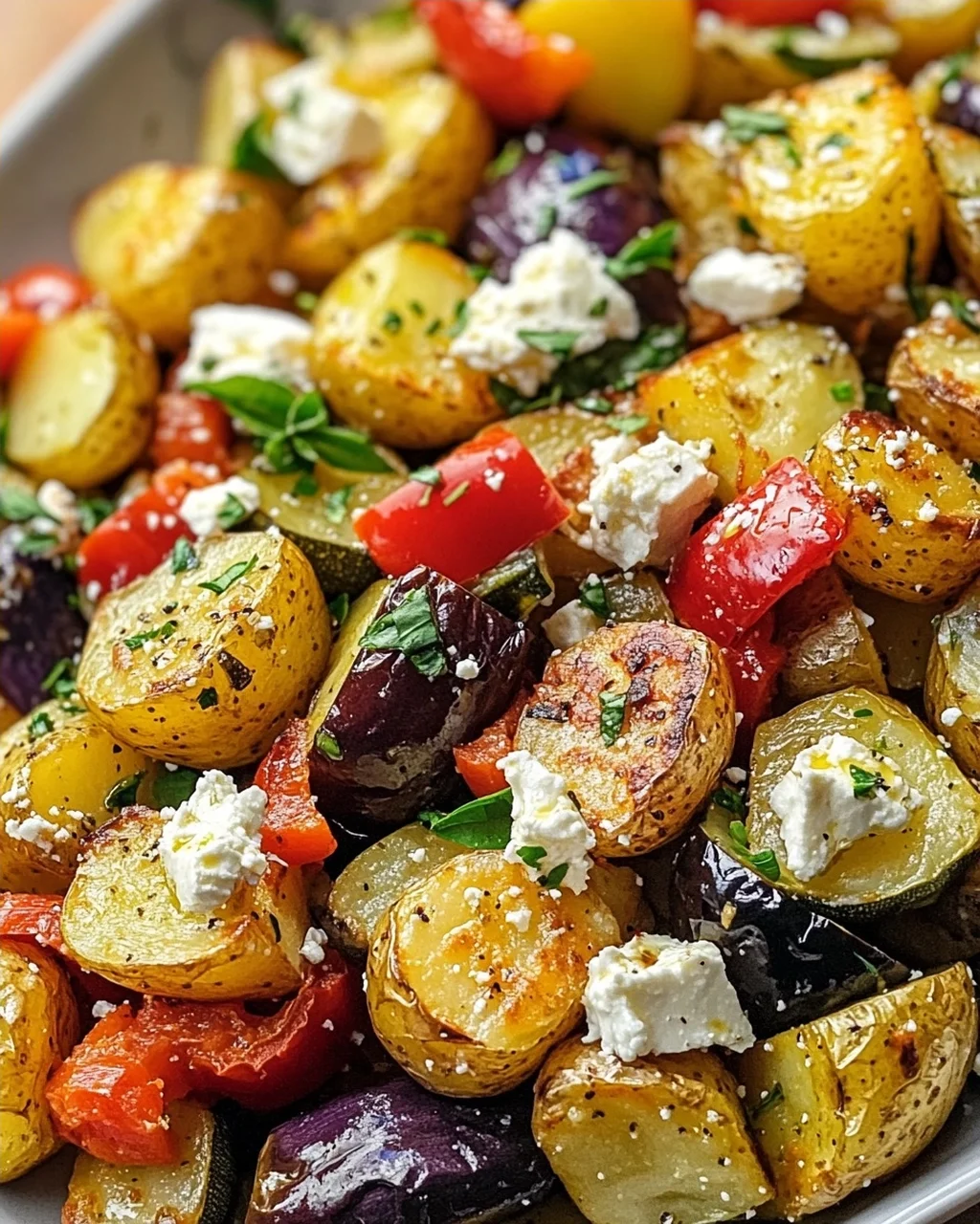 Feta Kartoffeln mit Ofengemüse – Ein köstliches Rezept!