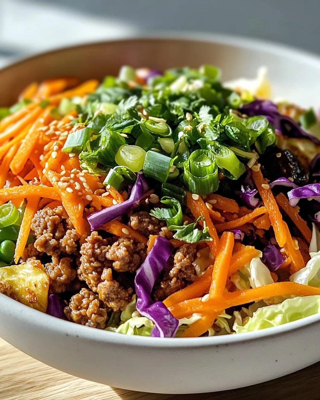 Fit & Lecker: Gesunde Egg Roll In A Bowl mit Rindfleisch
