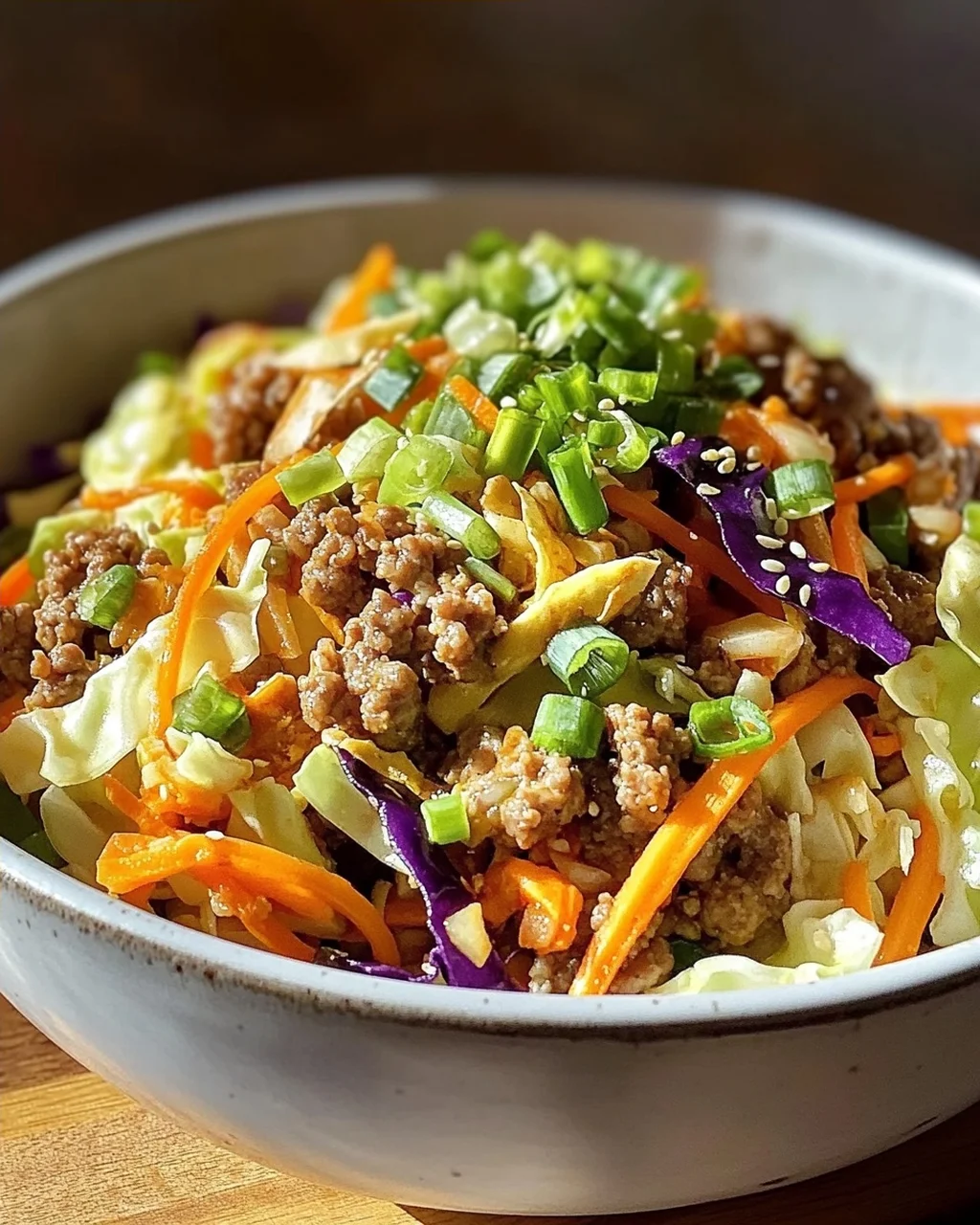 Fit & Lecker: Gesunde Egg Roll In A Bowl mit Rindfleisch