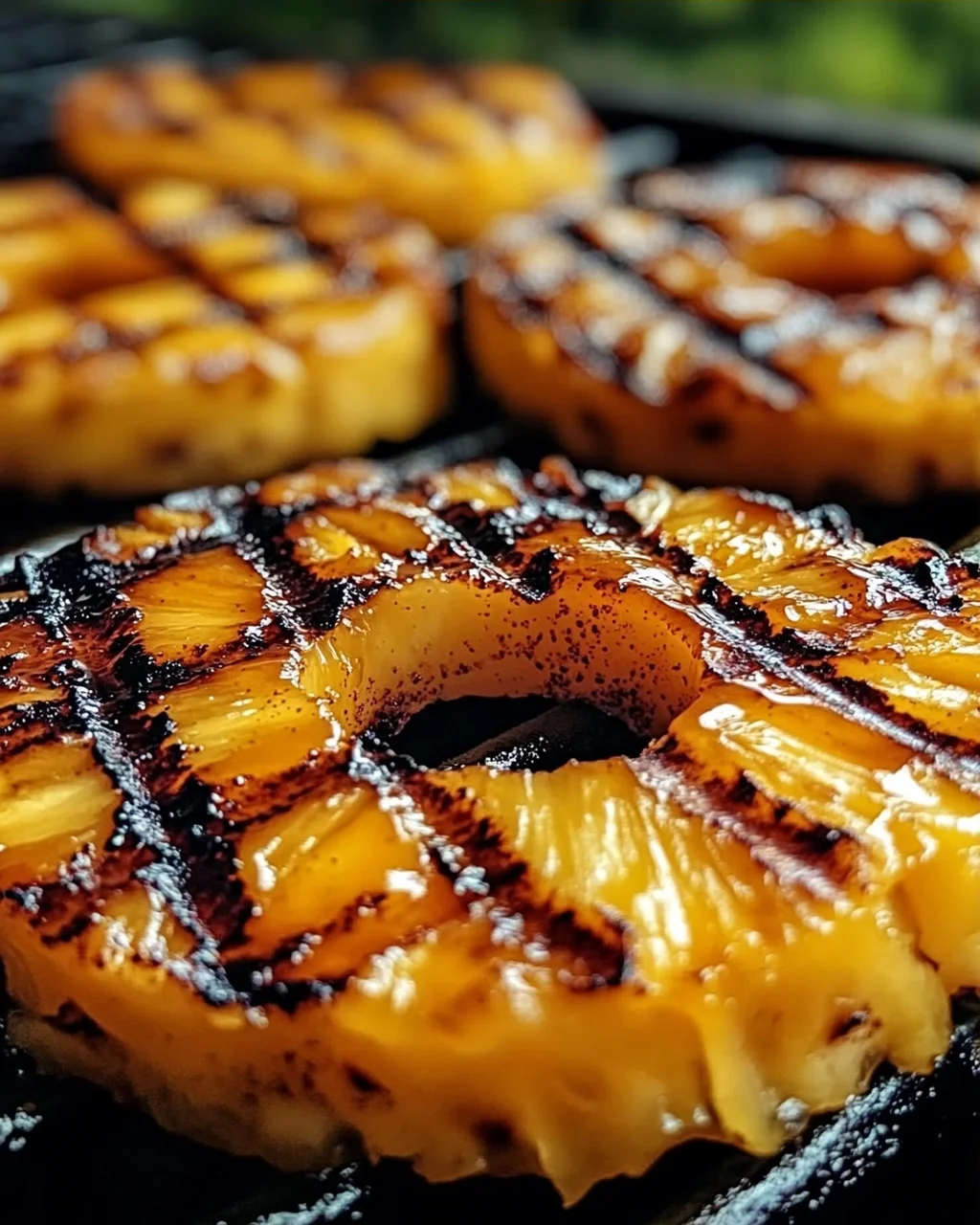 Gegrillte Ananas mit Honig & Zimt