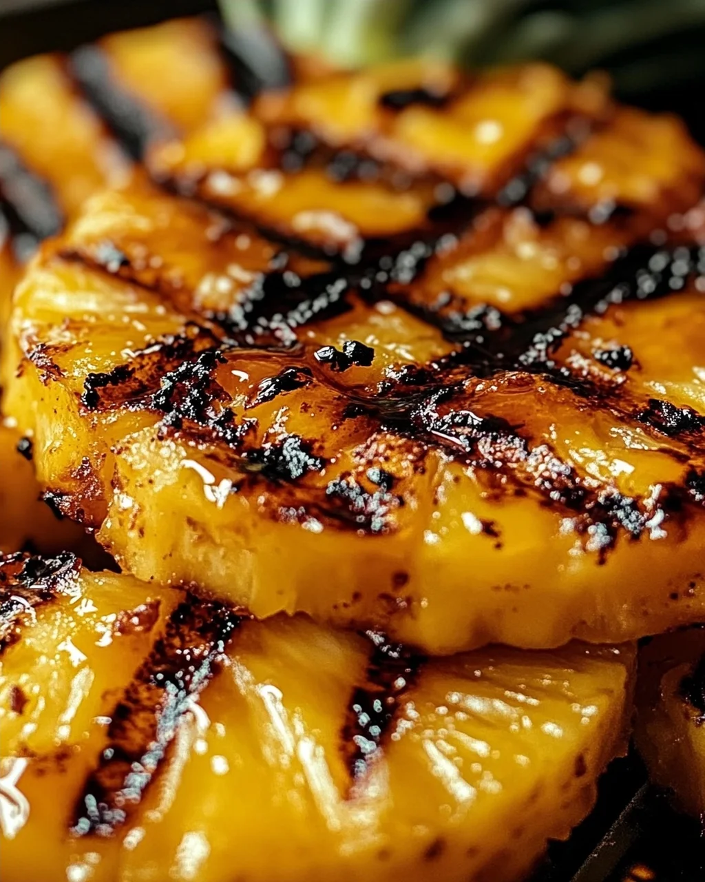 Gegrillte Ananas mit Honig & Zimt