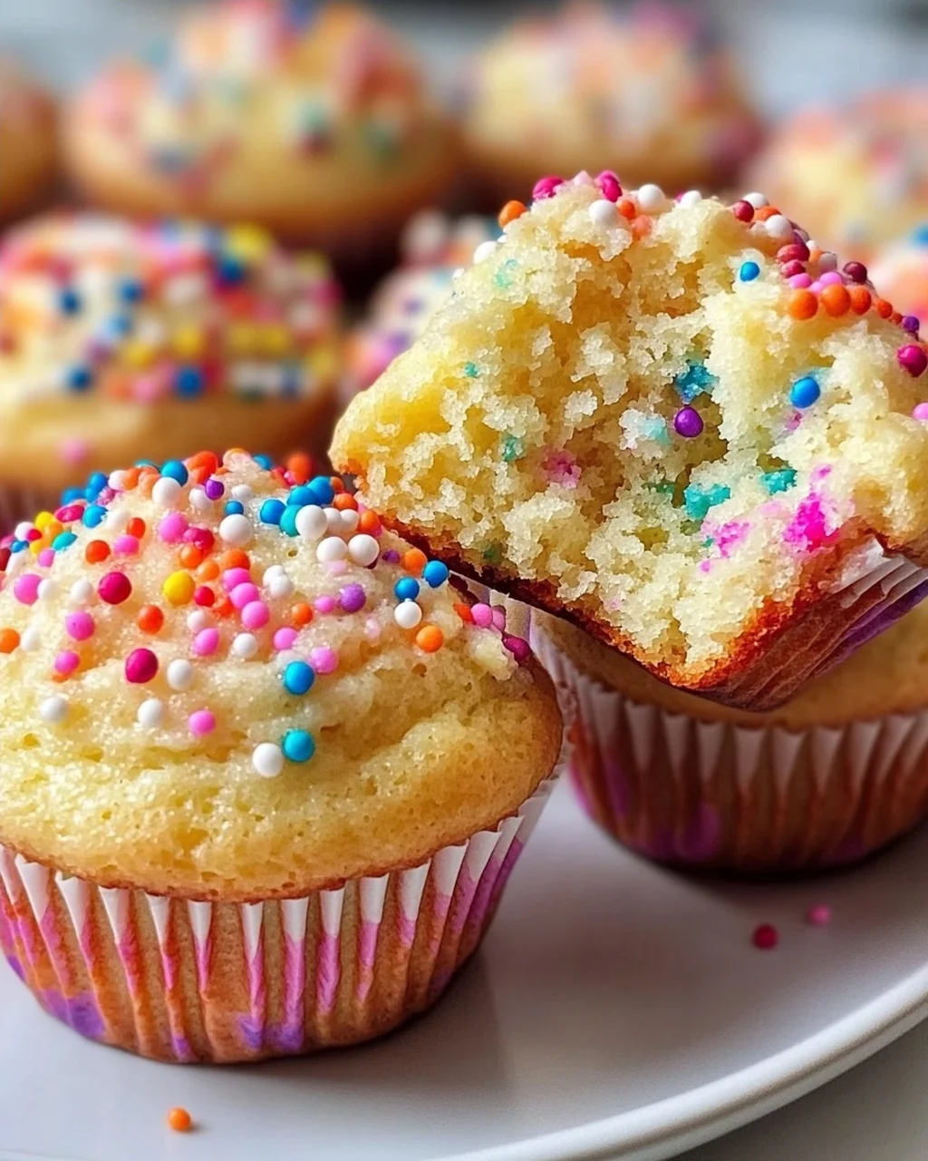 Genuss pur: Mini Funfetti Joghurt Muffins – kinderleicht & lecker!