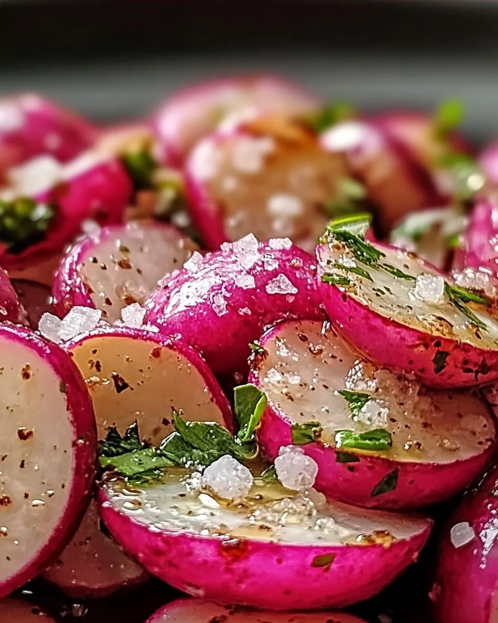 Geröstete Radieschen mit Butter und Meersalz leicht gemacht