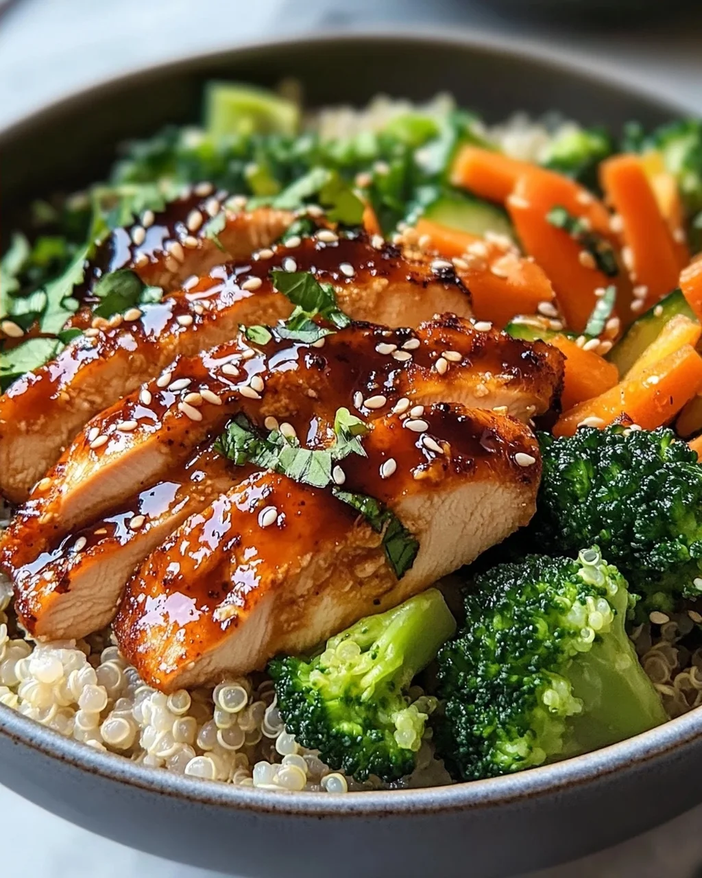 Gesunde Sticky Chicken Bowls – Lecker und Nährstoffreich!