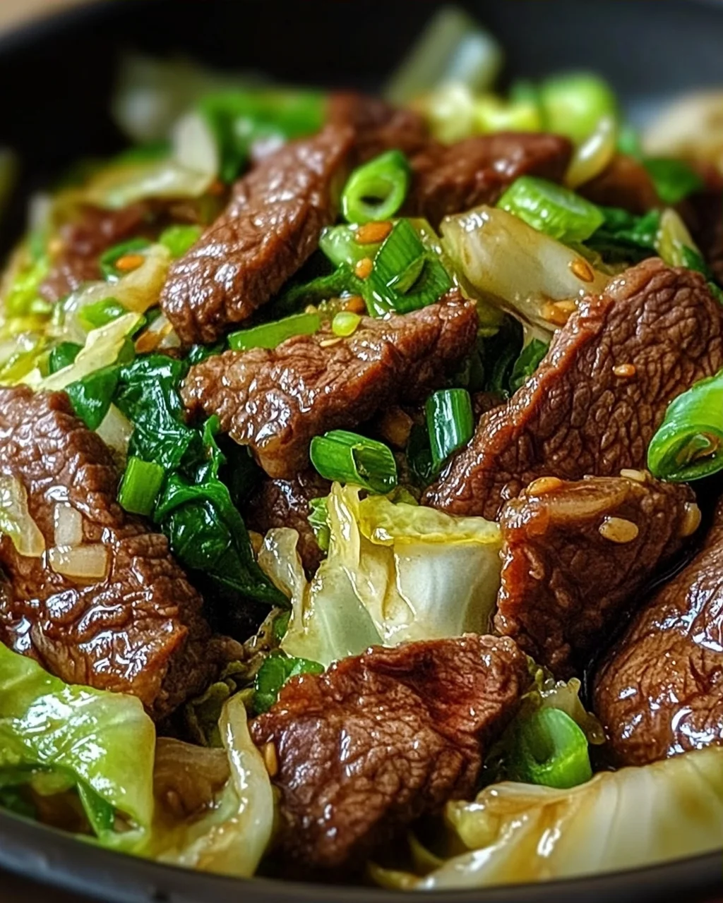 Hearty Beef and Cabbage Wok