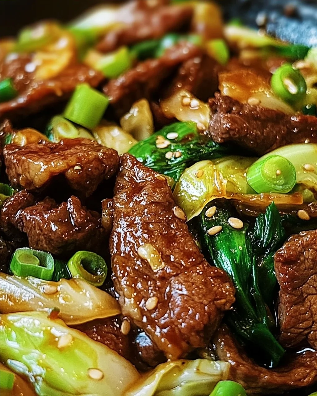 Hearty Beef and Cabbage Wok