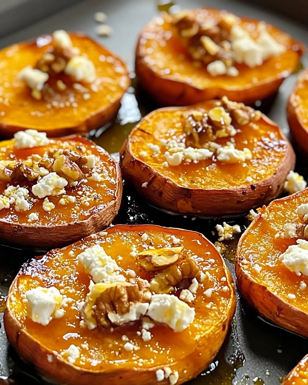 Honig Feta Süßkartoffel Runden – Einfach und Lecker!