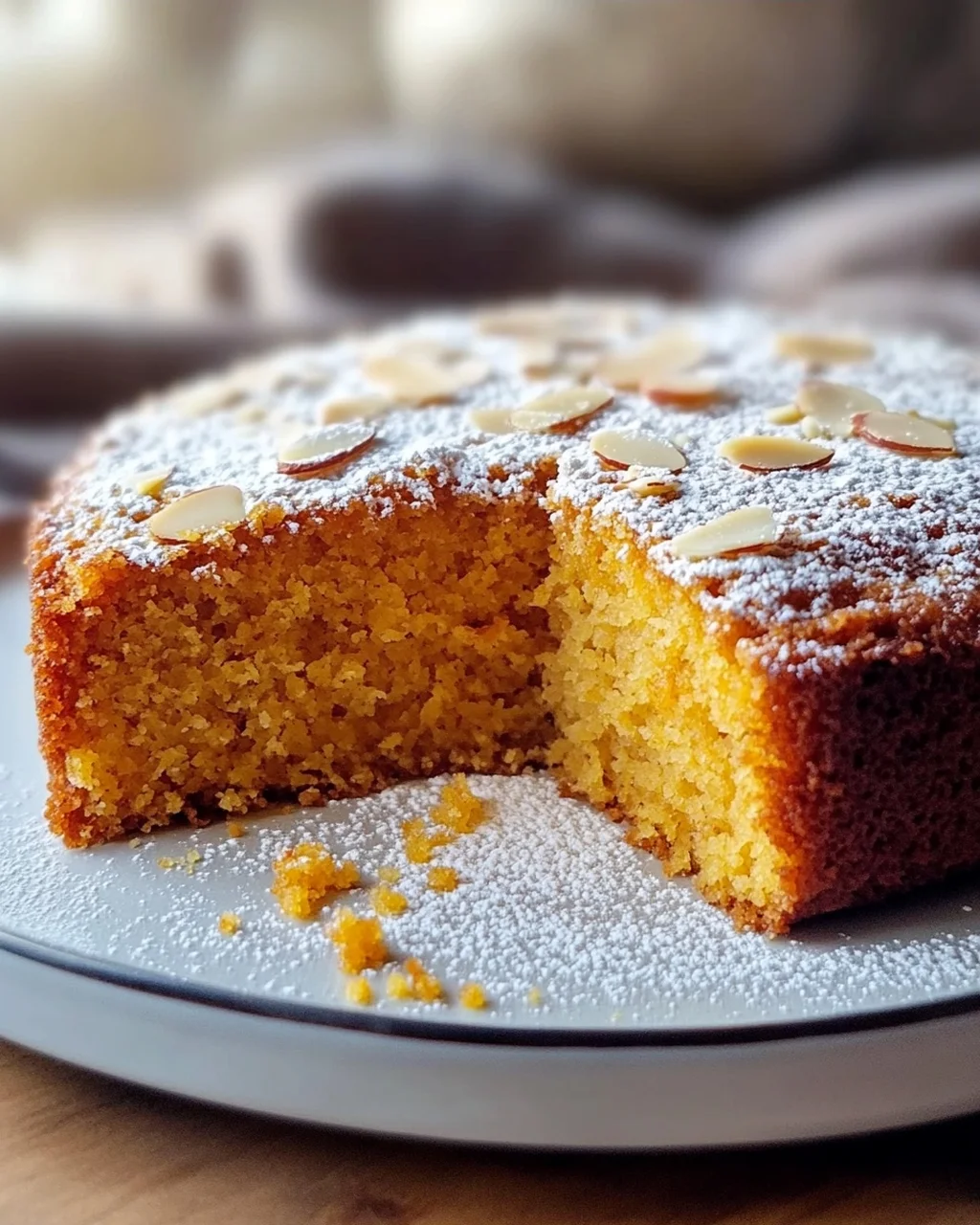 Juicy Pumpkin Almond Cake