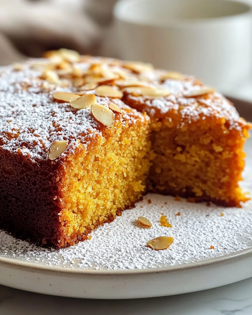 Juicy Pumpkin Almond Cake
