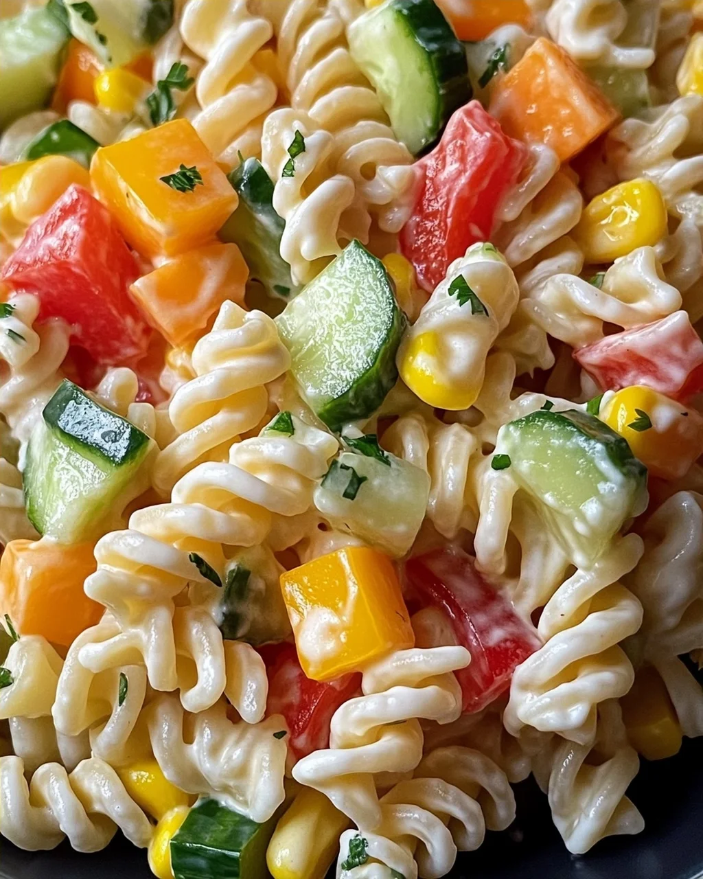 Kinder Nudelsalat mit Frischkäse