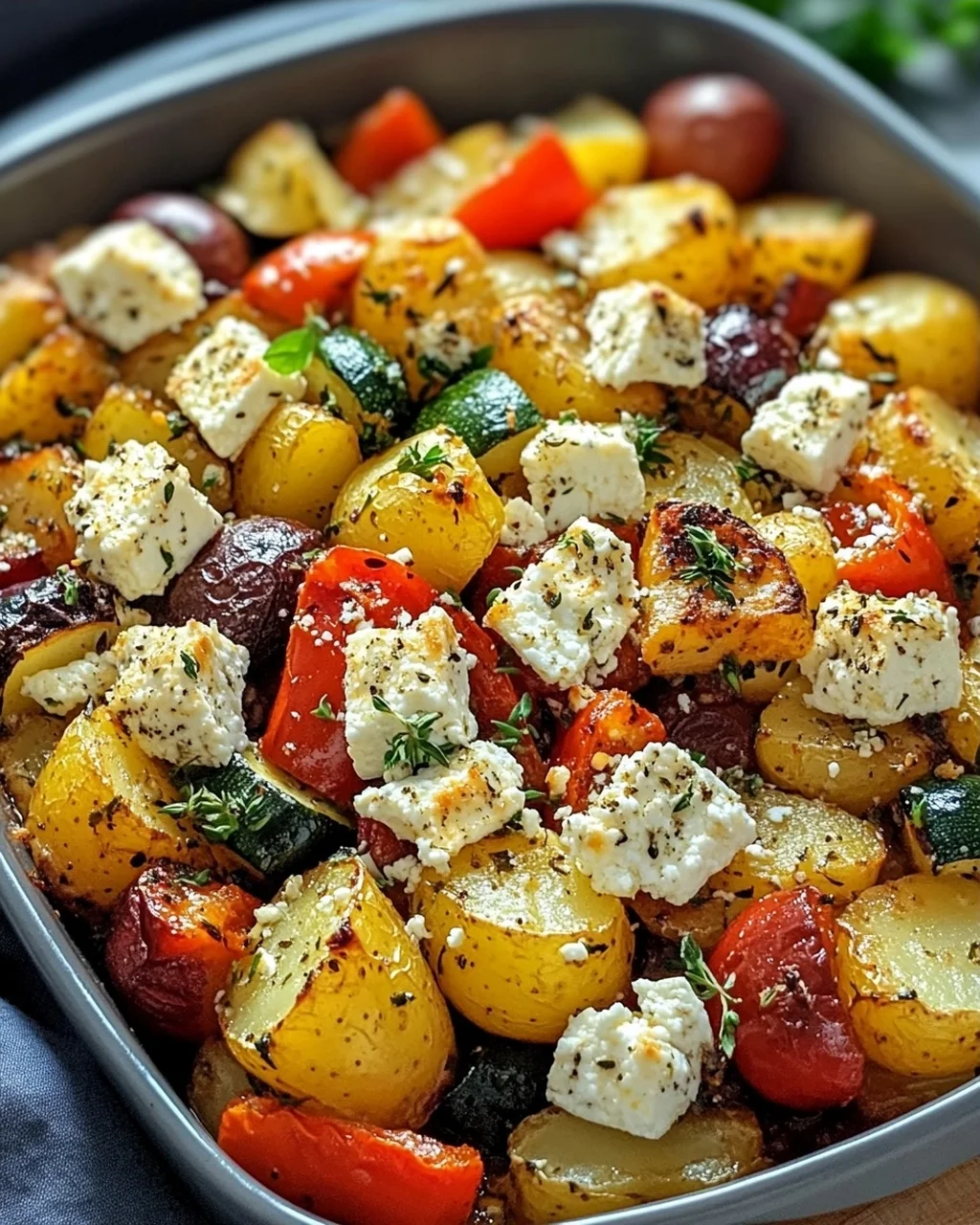 Knusprige Feta Kartoffeln Ofengemüse: Schnell & unglaublich lecker!
