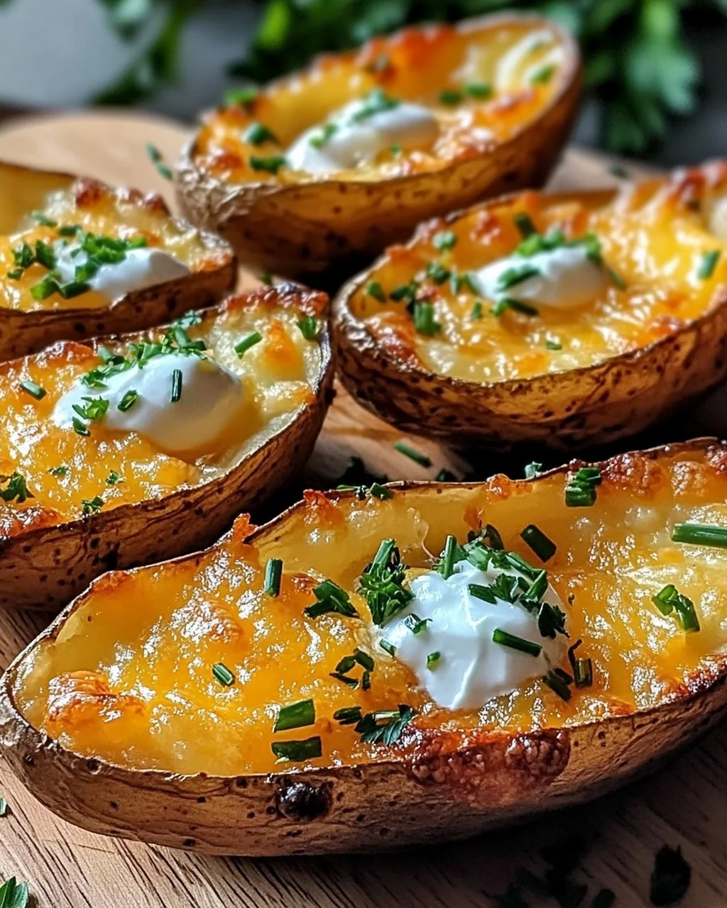 Knusprige Knoblauch-Kräuter-Kartoffelschalen
