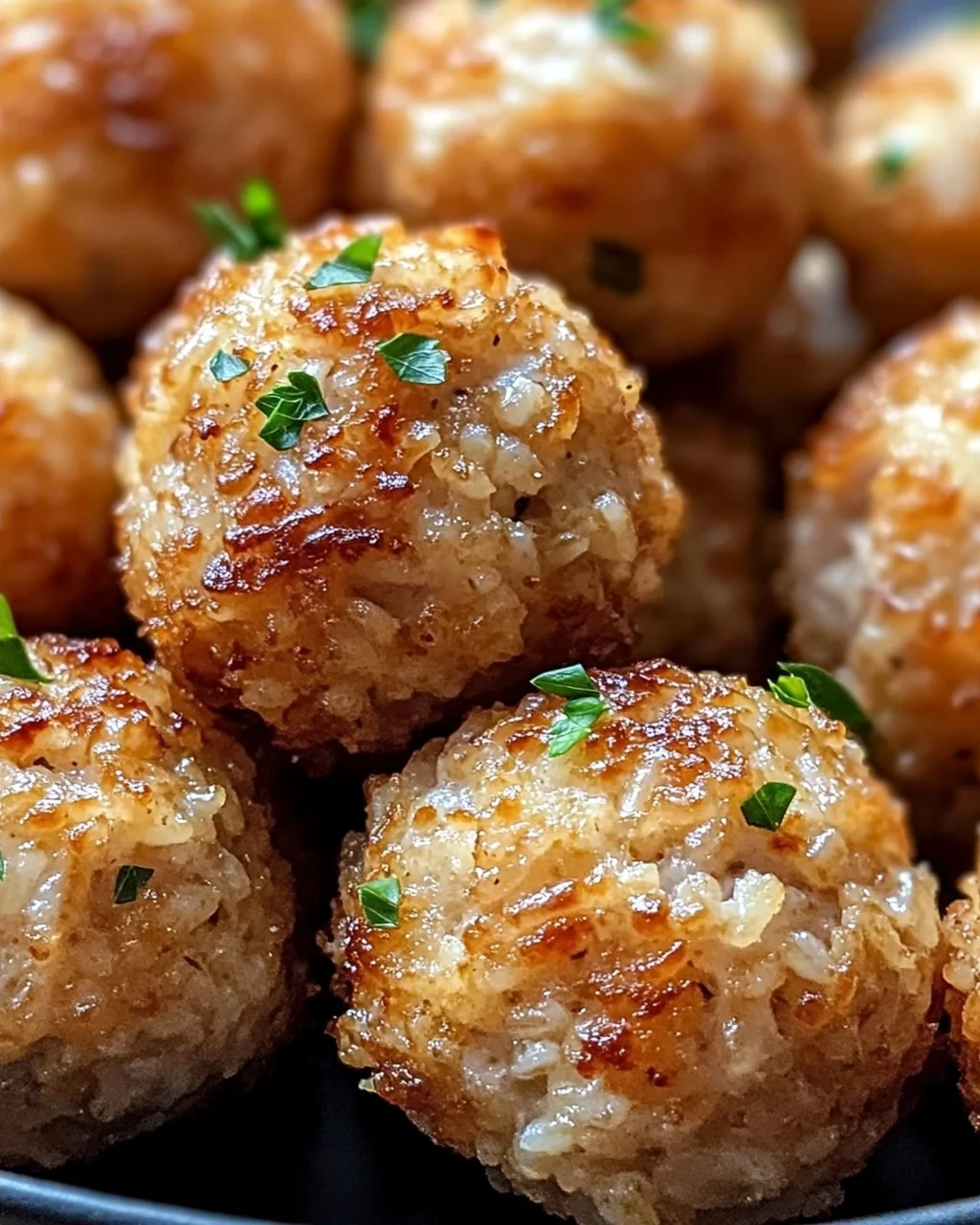Knusprige Reisfleischbällchen aus der Heißluftfritteuse