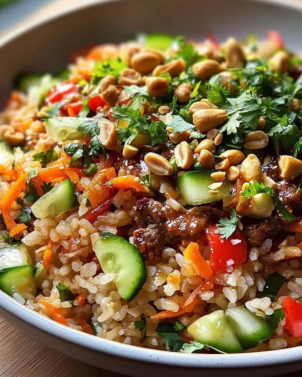 Knuspriger Reissalat Erdnuss-Chili: Das ultimative Sommerrezept