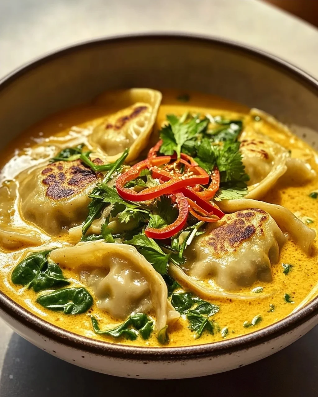 Köstliche Curry-Knödelsuppe: Würziges Suppen-Highlight!