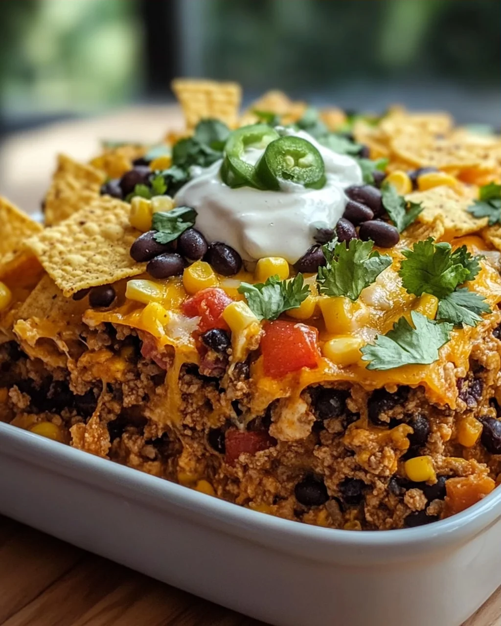 Leckerer Taco Auflauf mit Rinderhackfleisch – Schnell & einfach!