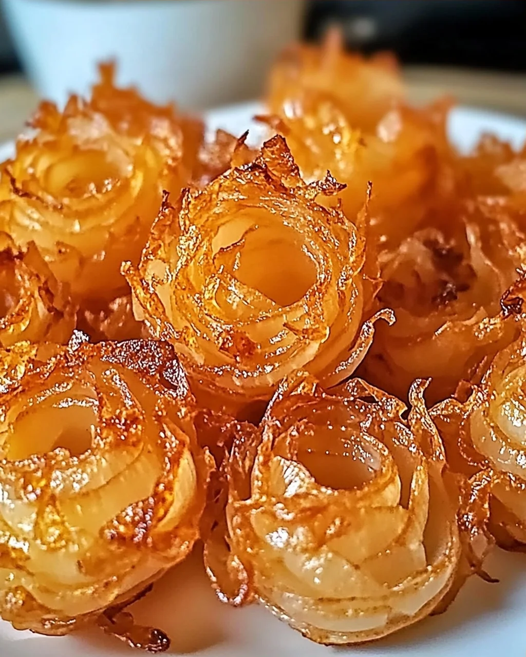 Luftfritteusen knusprige Mini-Blütenzwiebeln leicht gemacht