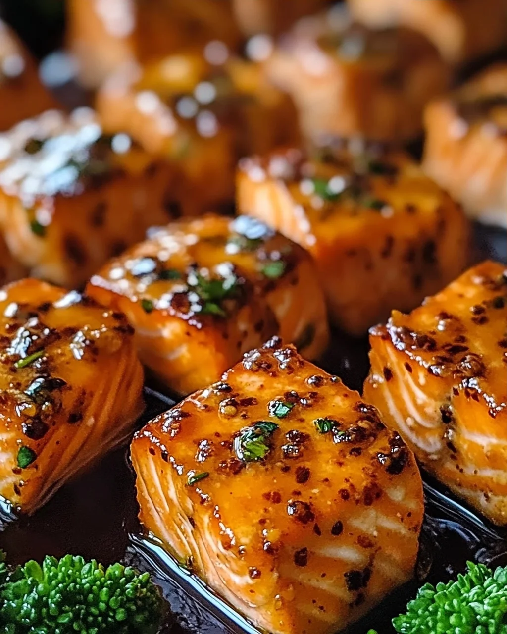 Milchfreie Honig-Knoblauch-Lachs-Bissen schnell zubereiten
