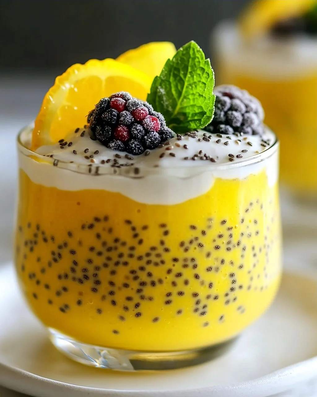 Mini Lemon Chia Puddings – Perfekt für Party & Brunch!