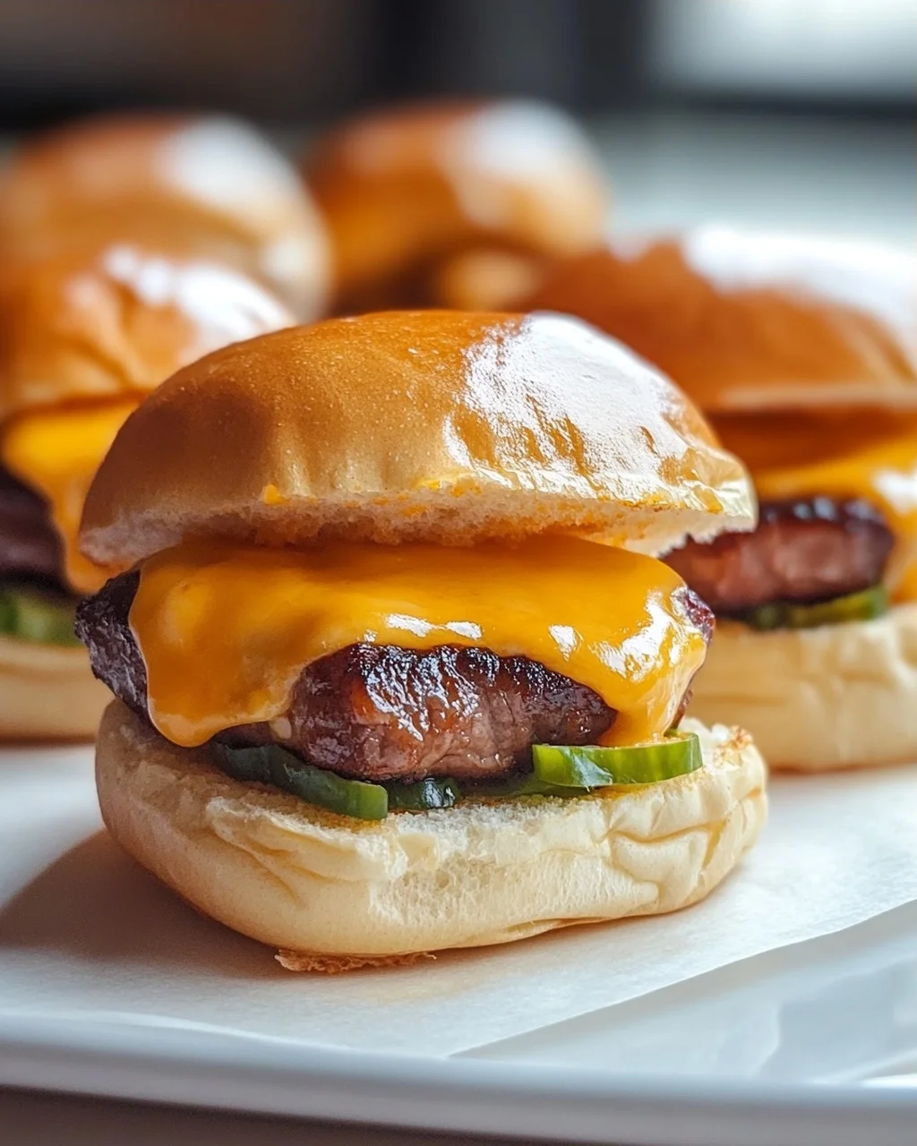 Mini Mississippi Little Smokies Sliders mit Cheddar genießen!