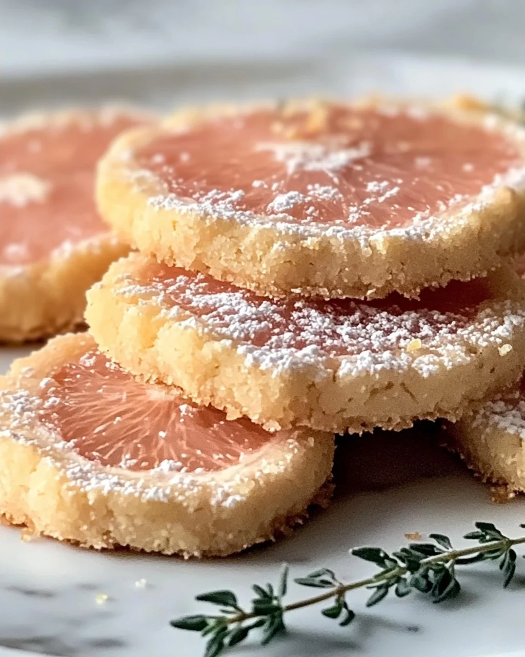 Pink Grapefruit und Thymian Vegane Kekse einfach gemacht