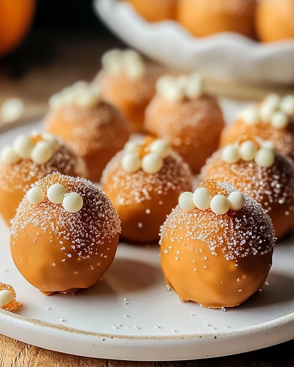 Pumpkin Cheesecake Truffles