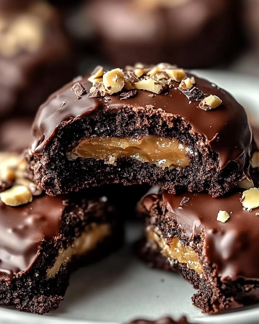 Rocher Plätzchen Rezept: Nougat Schoko Weihnachtskekse