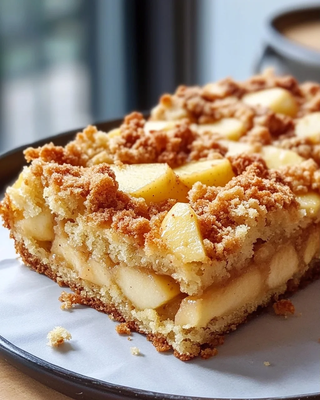 Saftiger Apfelkuchen vom Blech mit knusprigen Streuseln