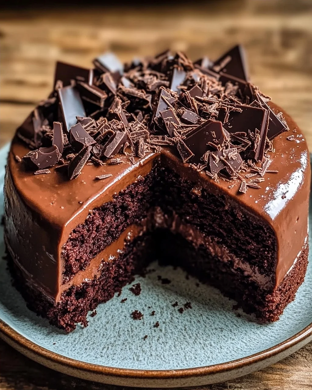 Saftiger, kleiner Schokoladenkuchen
