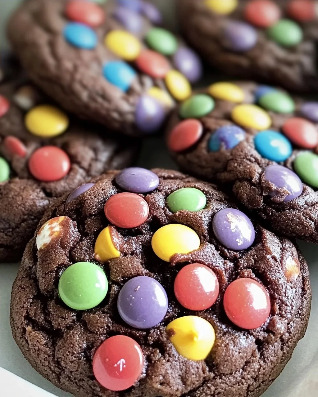 Schokoladen Cookies mit Smarties