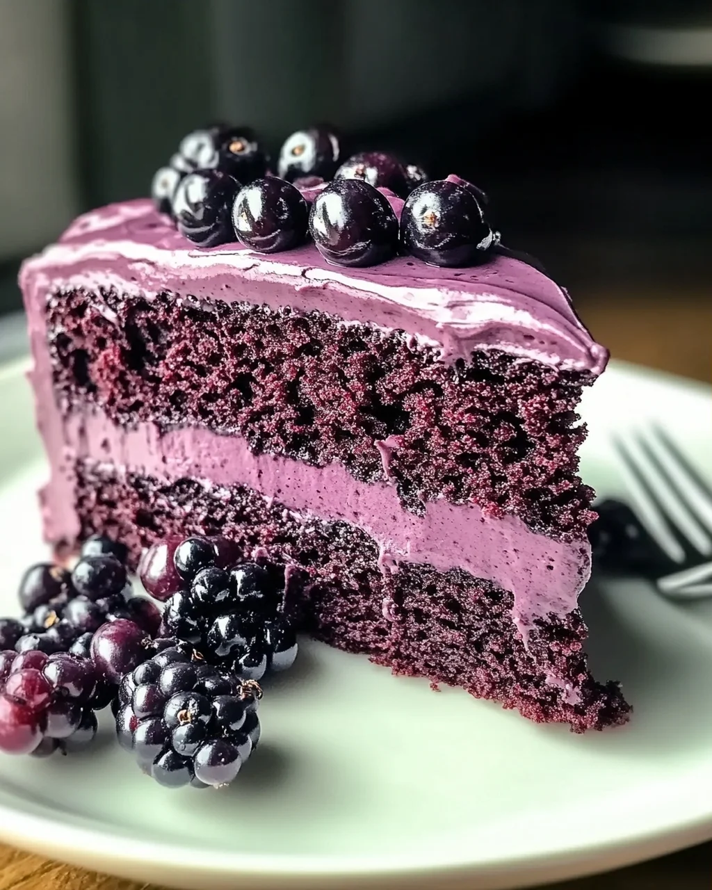 Schwarze Johannisbeer-Velvet-Kuchen-Glück für jeden Anlass