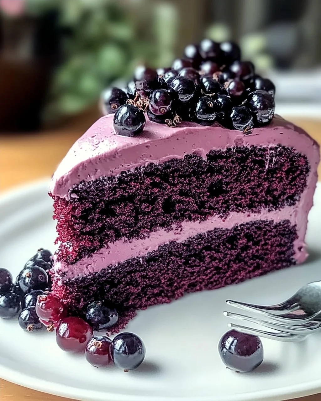 Schwarze Johannisbeer-Velvet-Kuchen-Glück für jeden Anlass