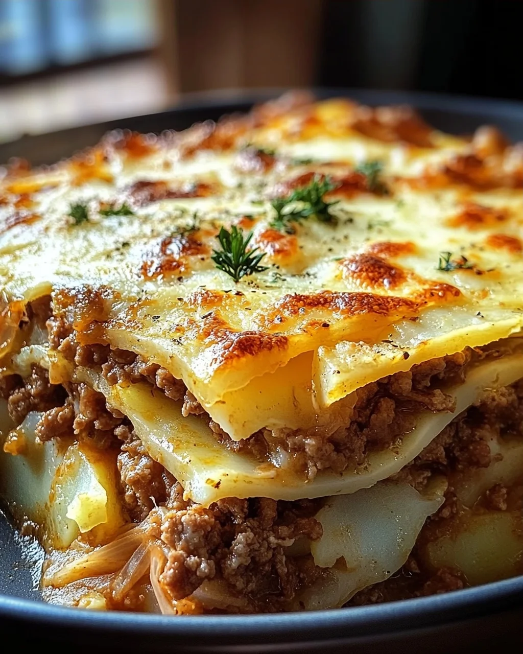 Spitzkohl-Hackfleisch-Auflauf mit Kartoffeln