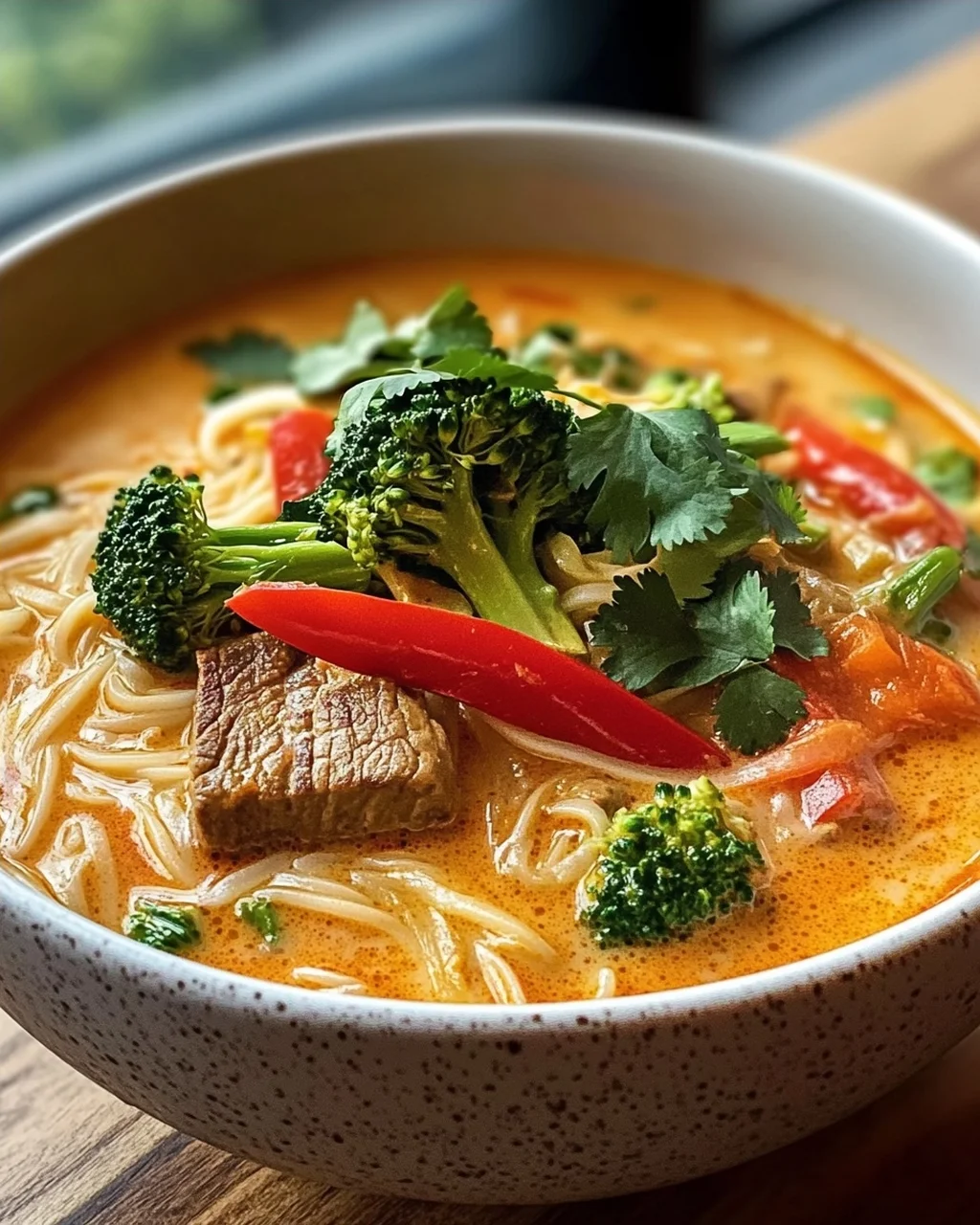 Thailändische Kokos Curry Nudelsuppe – Ultimatives Rezept!
