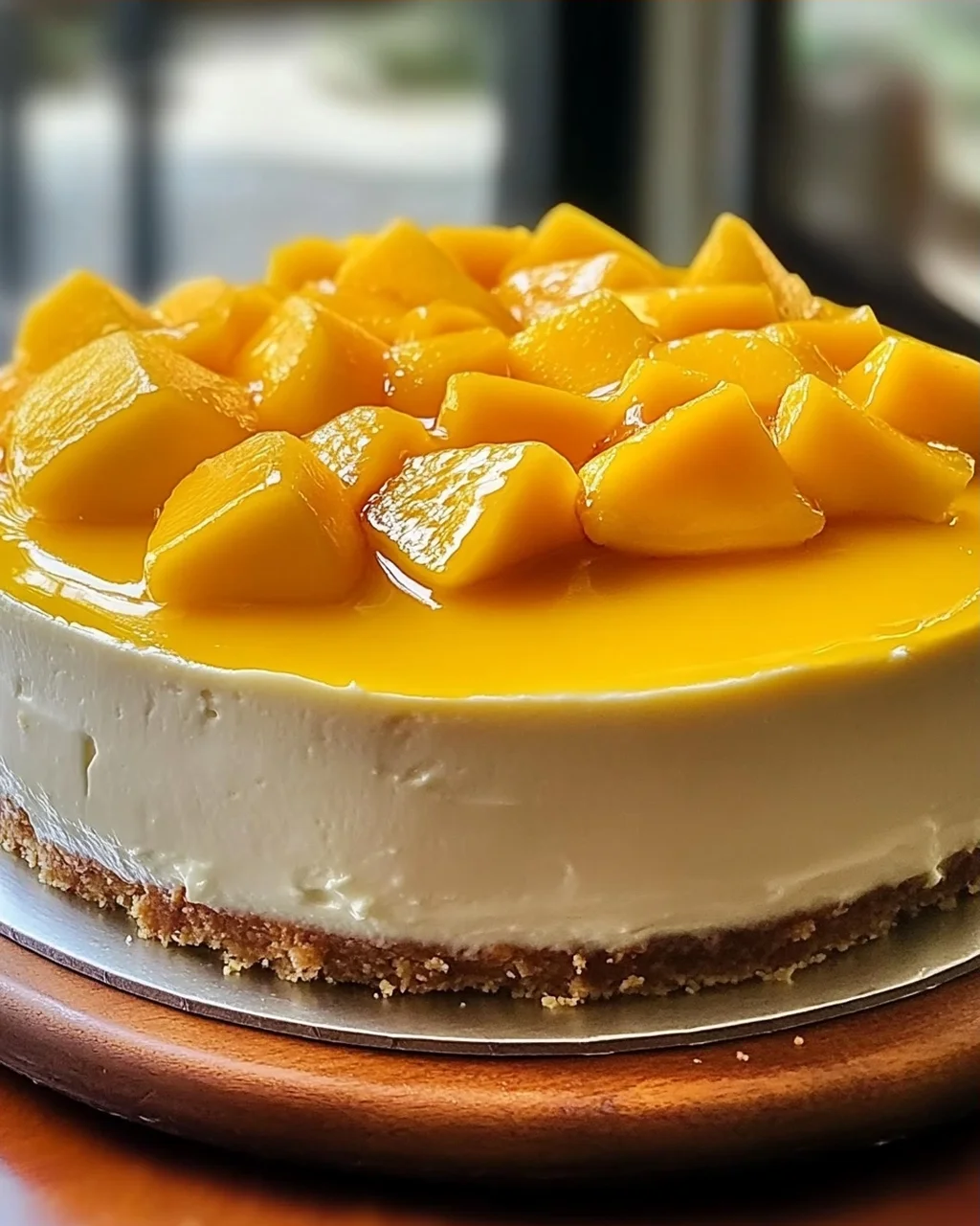 Tropisches Mango-Cheesecake für deinen Sommerabend