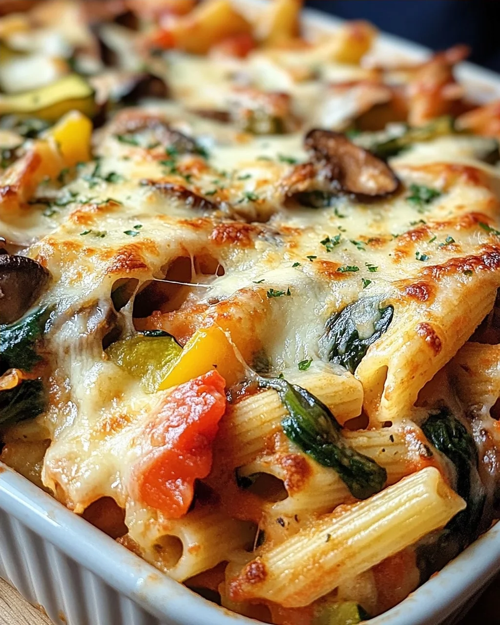Vegetarischer Nudelauflauf