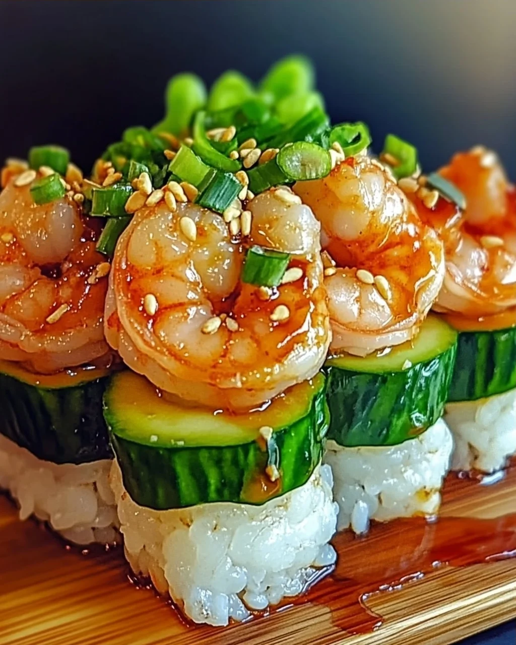Würzige Garnelen Sushi Türme für jeden Anlass